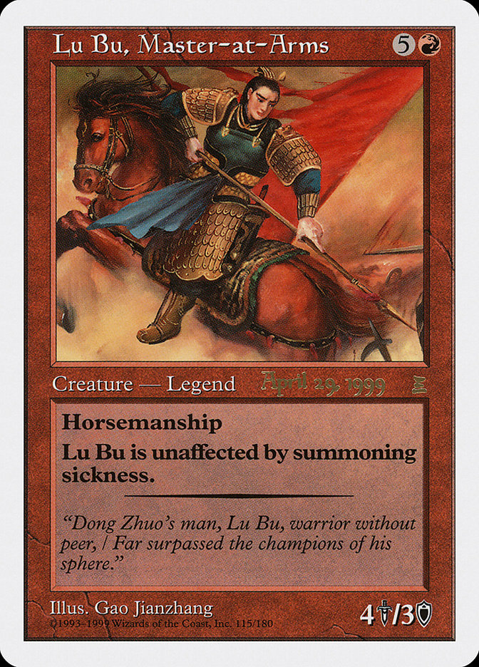 Lu Bu, Master-at-Arms (April 29, 1999) [Portal Three Kingdoms Promos] | Pandora's Boox