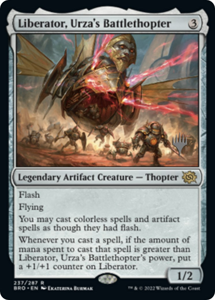 Liberator, Urza's Battlethopter (Promo Pack) [The Brothers' War Promos] | Pandora's Boox
