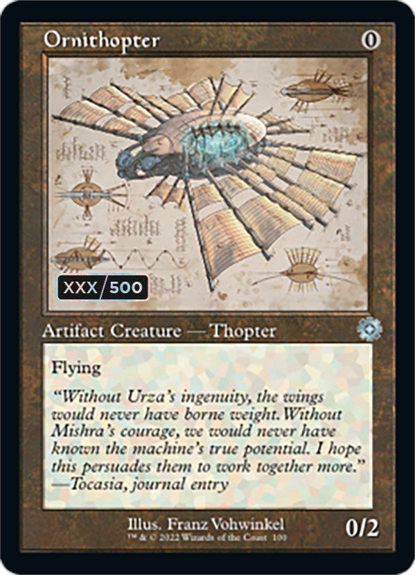 Ornithopter (Retro Schematic) (Serialized) [The Brothers' War Retro Artifacts] | Pandora's Boox