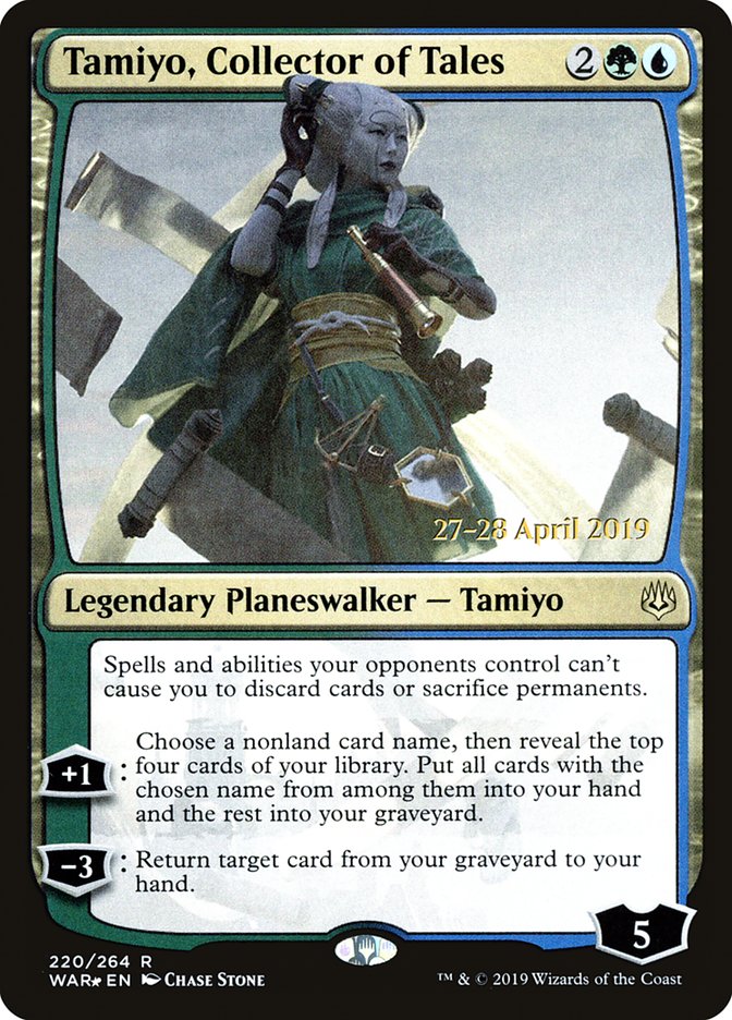 Tamiyo, Collector of Tales [War of the Spark Prerelease Promos] | Pandora's Boox