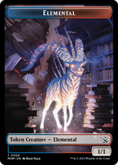 Elemental (9) // Wrenn and Realmbreaker Emblem Double-Sided Token [March of the Machine Tokens] | Pandora's Boox