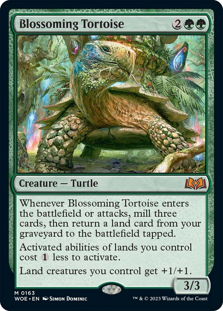 Blossoming Tortoise [Wilds of Eldraine] | Pandora's Boox
