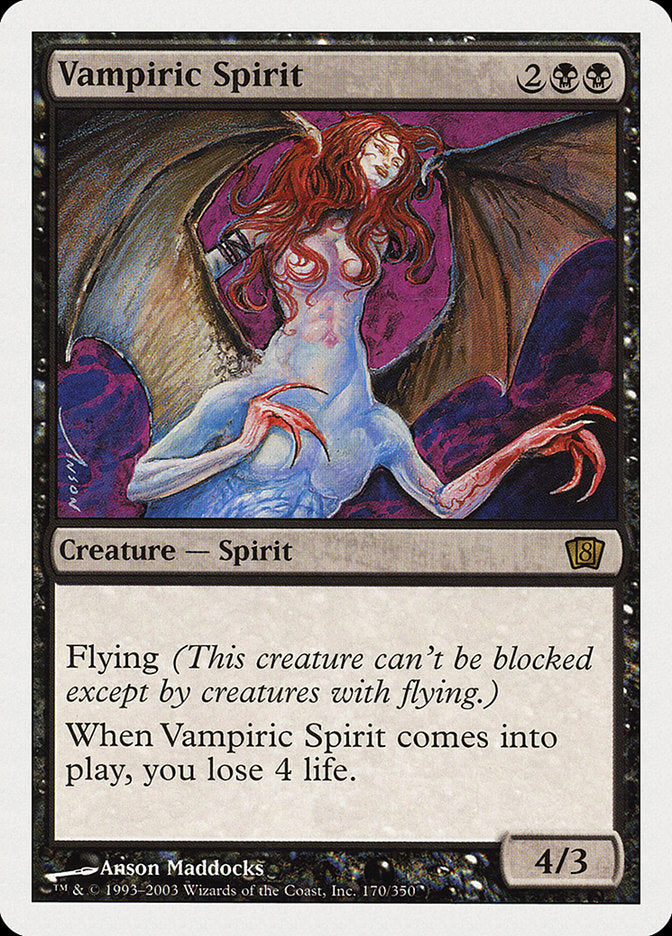Vampiric Spirit (8th Edition) [Oversize Cards] | Pandora's Boox