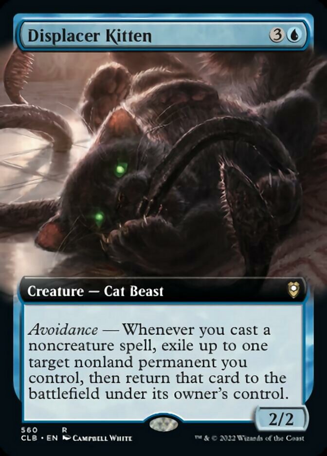 Displacer Kitten (Extended Art) [Commander Legends: Battle for Baldur's Gate] | Pandora's Boox