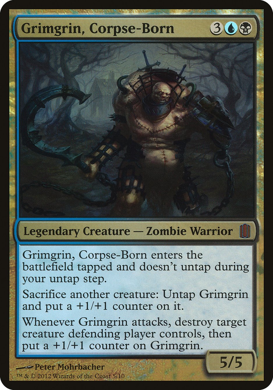 Grimgrin, Corpse-Born (Oversized) [Commander's Arsenal Oversized] | Pandora's Boox