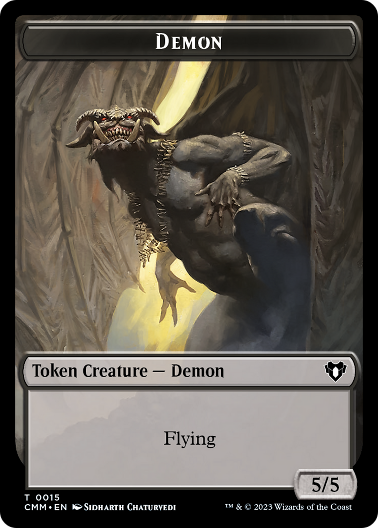 Demon Token [Commander Masters Tokens] | Pandora's Boox