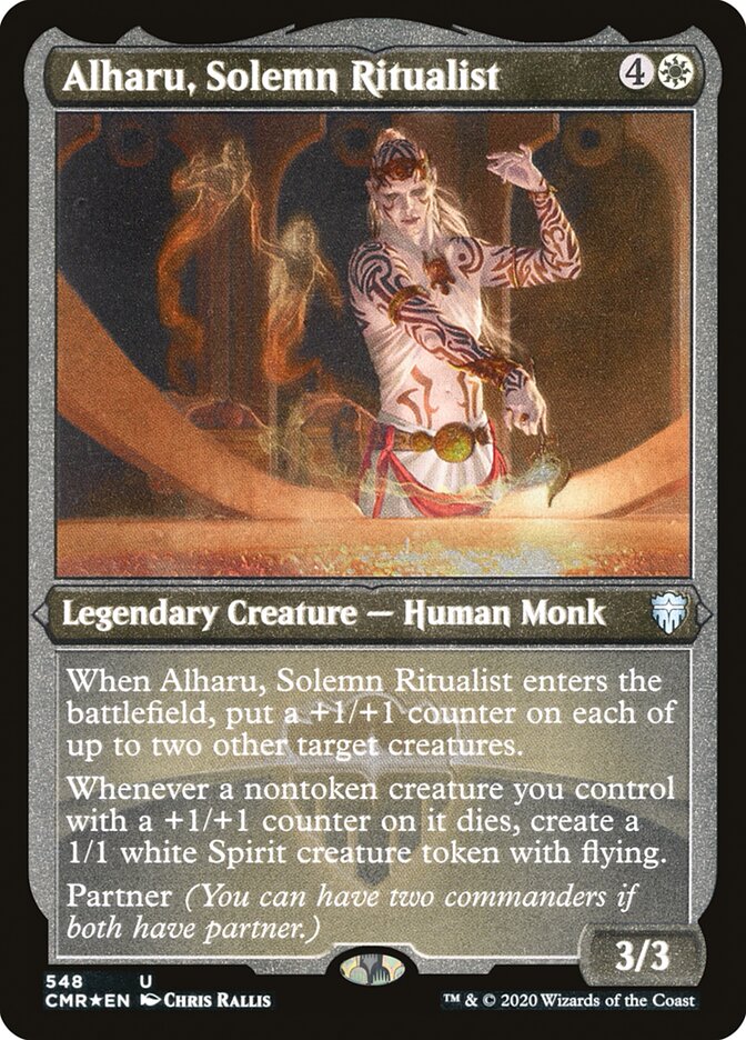 Alharu, Solemn Ritualist (Etched) [Commander Legends] | Pandora's Boox
