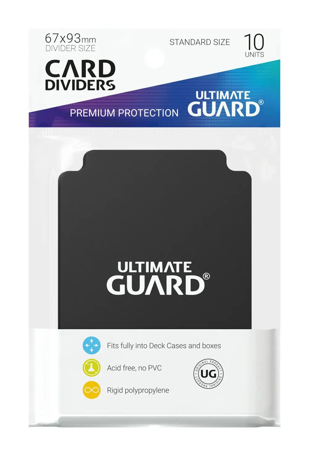 Ultimate Guard Card Dividers: Black | Pandora's Boox