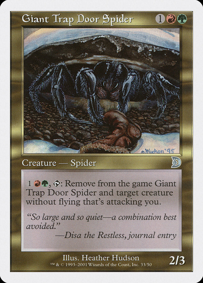 Giant Trap Door Spider [Deckmasters] | Pandora's Boox