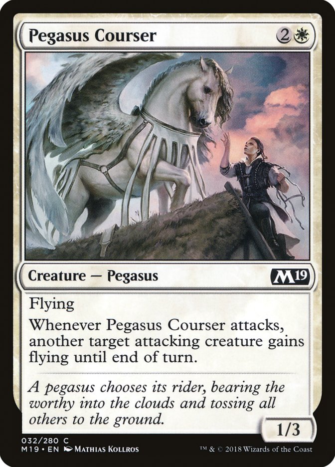 Pegasus Courser [Core Set 2019] | Pandora's Boox