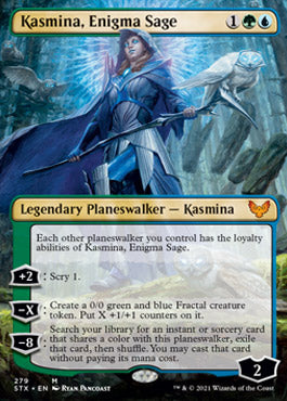 Kasmina, Enigma Sage (Borderless) [Strixhaven: School of Mages] | Pandora's Boox