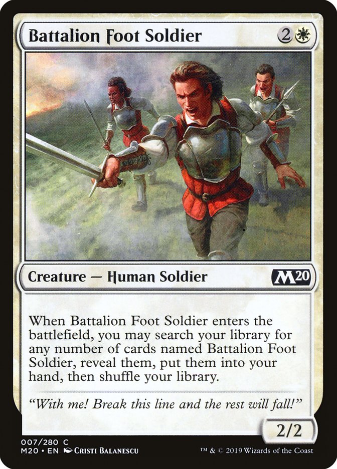 Battalion Foot Soldier [Core Set 2020] | Pandora's Boox