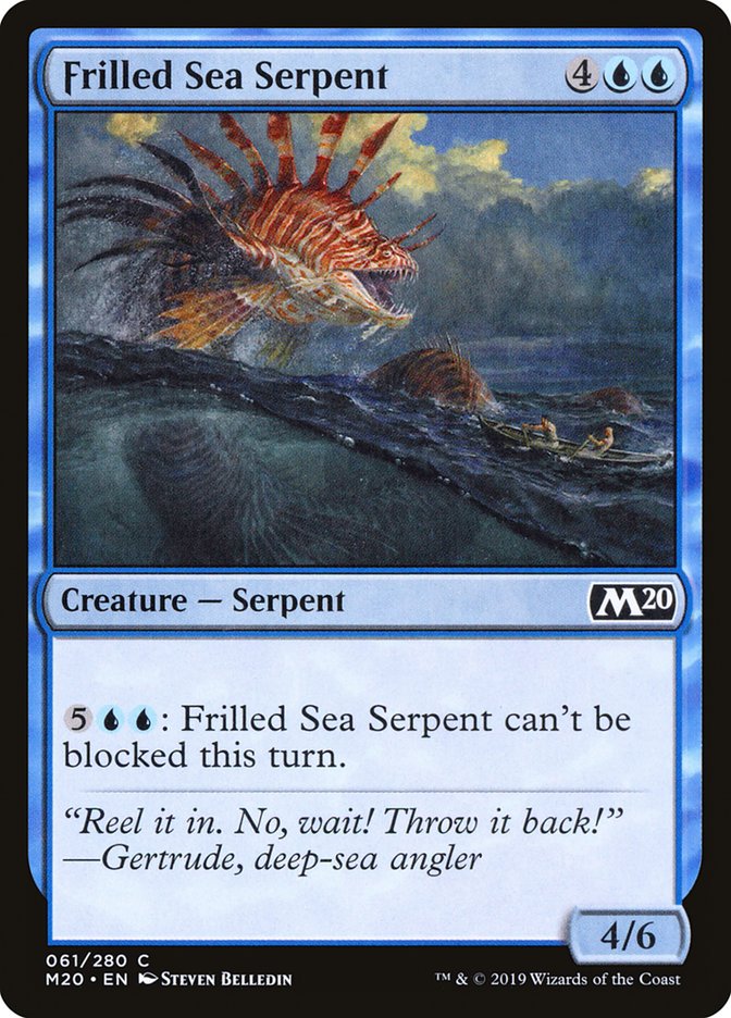 Frilled Sea Serpent [Core Set 2020] | Pandora's Boox