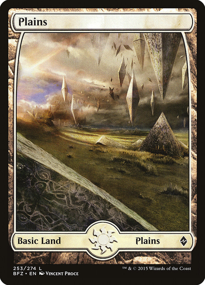 Plains (253) (Full Art) [Battle for Zendikar] | Pandora's Boox