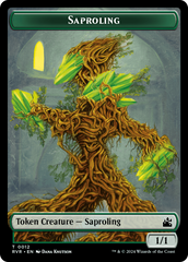 Saproling // Angel (0002) Double-Sided Token [Ravnica Remastered Tokens] | Pandora's Boox