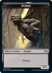 Demon // Marit Lage Double-Sided Token [Double Masters Tokens] | Pandora's Boox