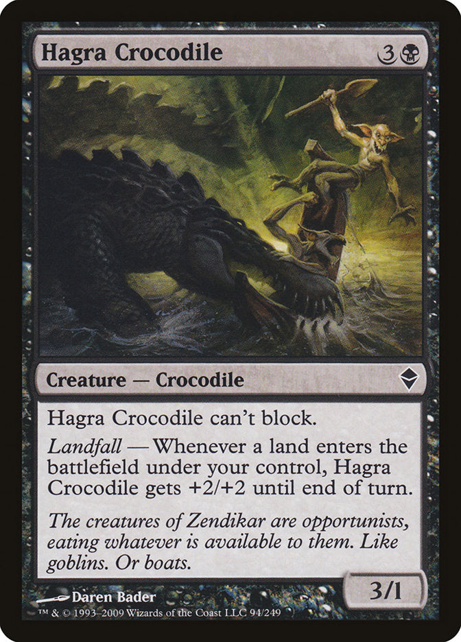 Hagra Crocodile [Zendikar] | Pandora's Boox