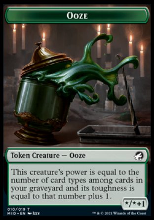 Clue // Ooze Double-Sided Token [Innistrad: Midnight Hunt Tokens] | Pandora's Boox