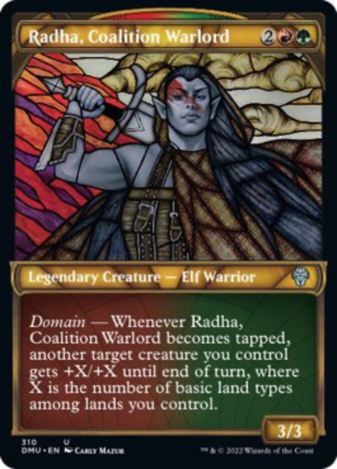 Radha, Coalition Warlord (Showcase) [Dominaria United] | Pandora's Boox