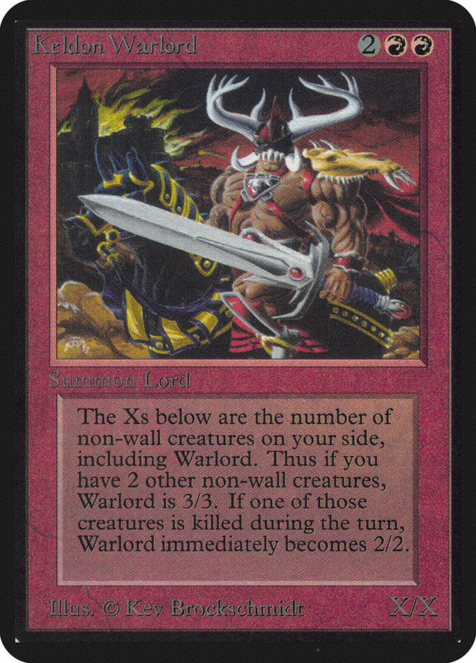 Keldon Warlord [Alpha Edition] | Pandora's Boox