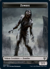 Zombie // Spirit Double-Sided Token [Commander 2021 Tokens] | Pandora's Boox