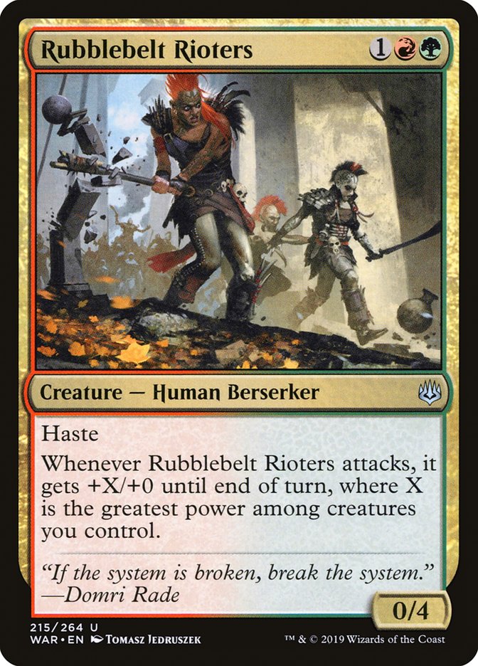 Rubblebelt Rioters [War of the Spark] | Pandora's Boox