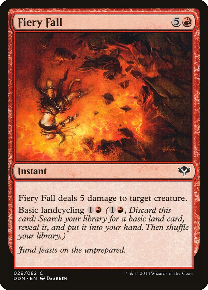 Fiery Fall [Duel Decks: Speed vs. Cunning] | Pandora's Boox