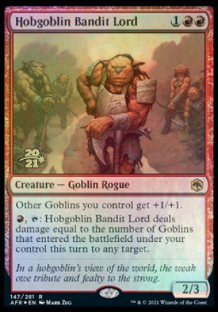 Hobgoblin Bandit Lord [Dungeons & Dragons: Adventures in the Forgotten Realms Prerelease Promos] | Pandora's Boox