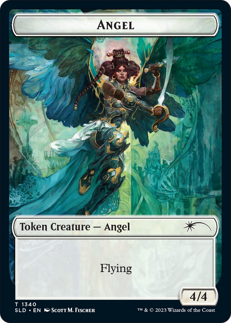 Angel (SLD) // Soldier (GRN) Double-Sided Token [Secret Lair: Angels Tokens] | Pandora's Boox