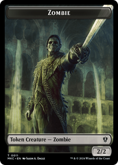 City's Blessing // Zombie Double-Sided Token [Murders at Karlov Manor Commander Tokens] | Pandora's Boox