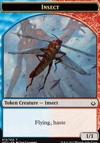 Insect // Warrior Double-Sided Token [Hour of Devastation Tokens] | Pandora's Boox