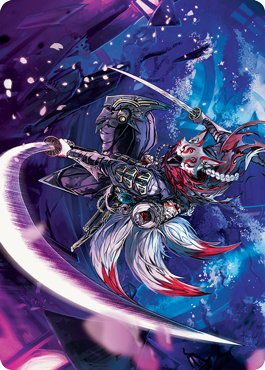 Blade-Blizzard Kitsune Art Card [Kamigawa: Neon Dynasty Art Series] | Pandora's Boox
