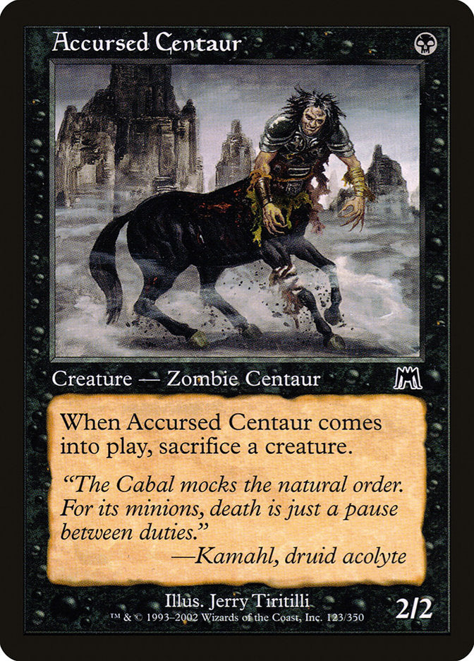 Accursed Centaur [Onslaught] | Pandora's Boox