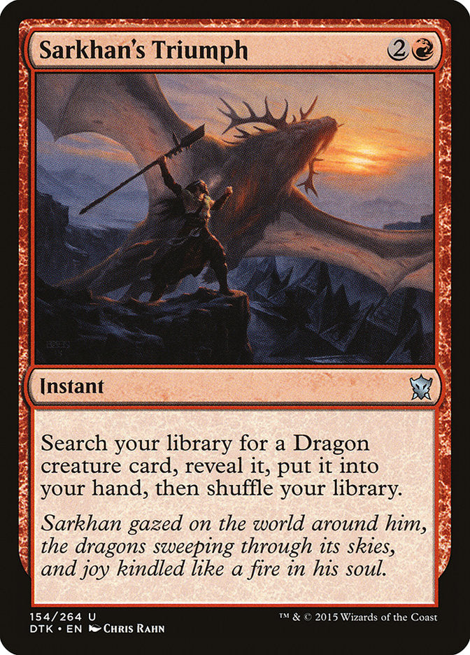 Sarkhan's Triumph [Dragons of Tarkir] | Pandora's Boox