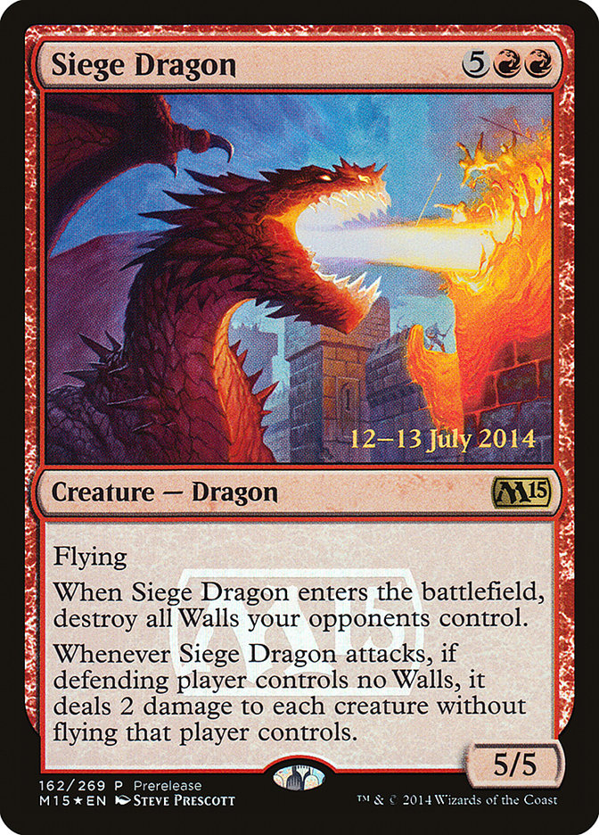 Siege Dragon [Magic 2015 Promos] | Pandora's Boox