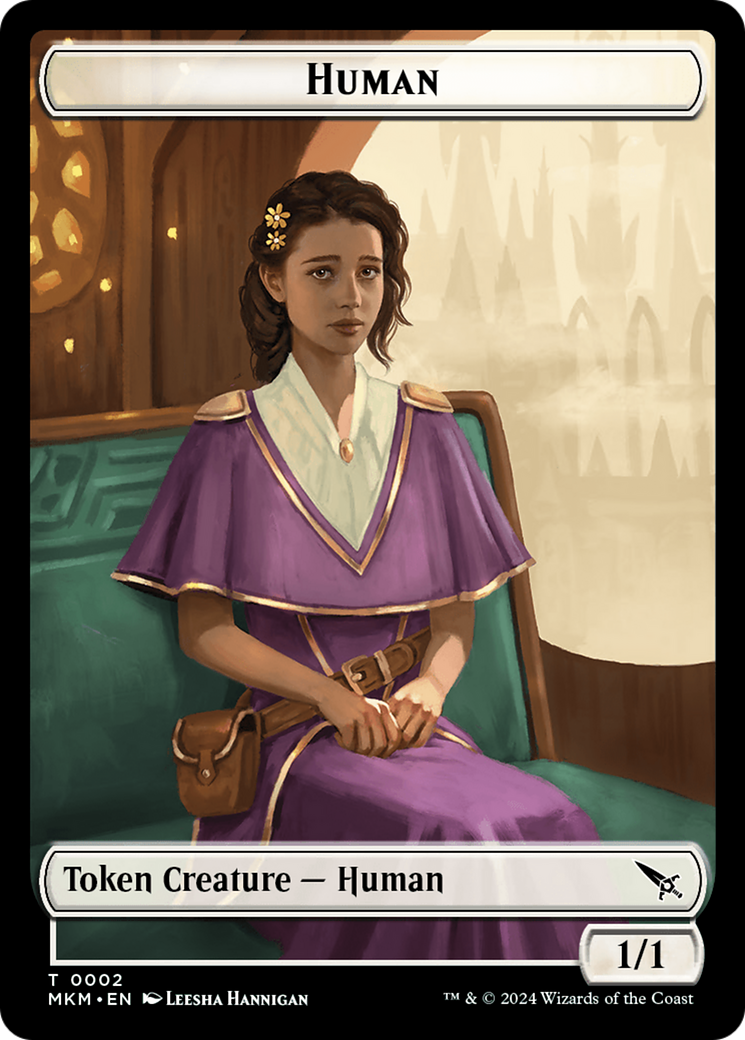 Human // Soldier Double-Sided Token [Murders at Karlov Manor Commander Tokens] | Pandora's Boox