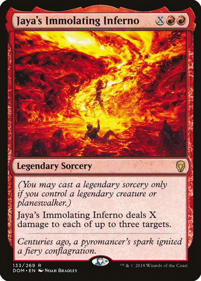 Jaya's Immolating Inferno [Dominaria] | Pandora's Boox