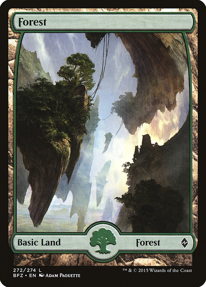 Forest (272) (Full Art) [Battle for Zendikar] | Pandora's Boox