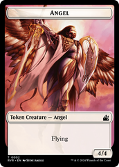 Saproling // Angel (0002) Double-Sided Token [Ravnica Remastered Tokens] | Pandora's Boox