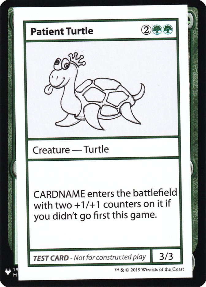 Patient Turtle [Mystery Booster Playtest Cards] | Pandora's Boox