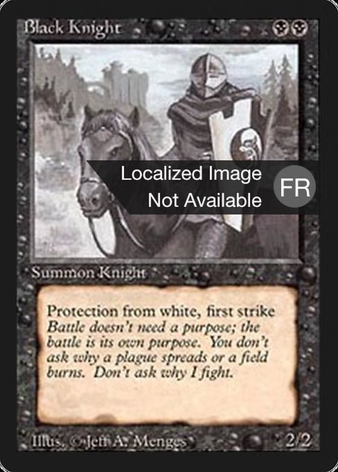 Black Knight [Foreign Black Border] | Pandora's Boox