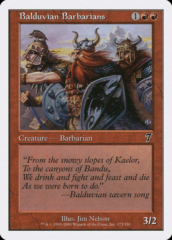 Balduvian Barbarians [Seventh Edition] | Pandora's Boox