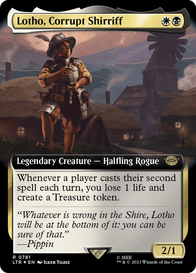 Lotho, Corrupt Shirriff (Extended Art) (Surge Foil) [The Lord of the Rings: Tales of Middle-Earth] | Pandora's Boox