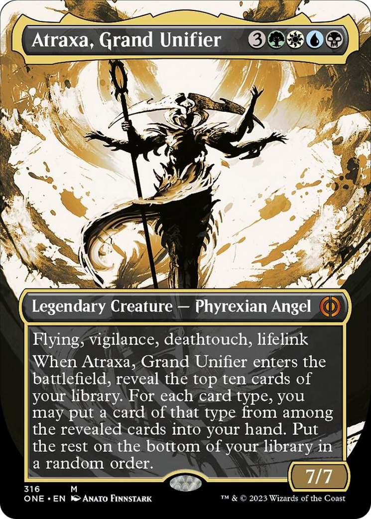 Atraxa, Grand Unifier (Borderless Ichor) [Phyrexia: All Will Be One] | Pandora's Boox
