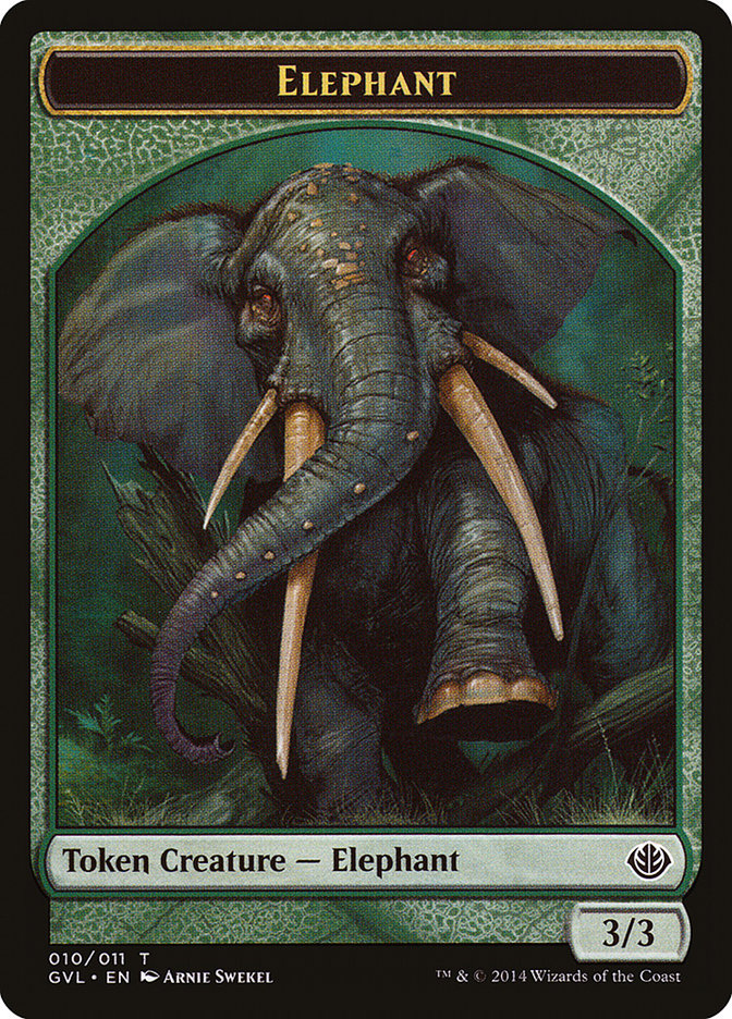 Elephant Token (Garruk vs. Liliana) [Duel Decks Anthology Tokens] | Pandora's Boox