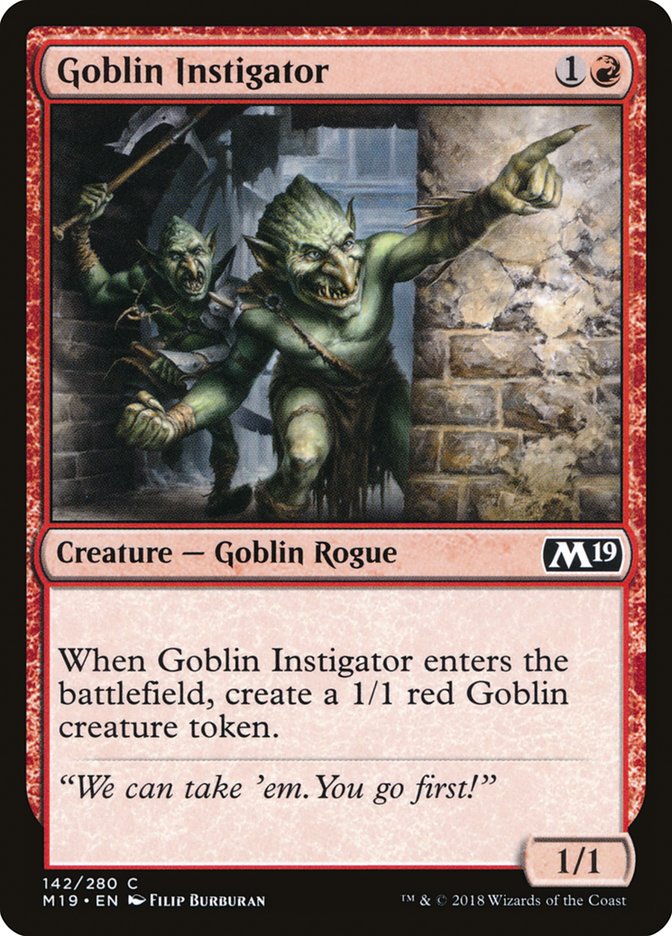 Goblin Instigator [Core Set 2019] | Pandora's Boox
