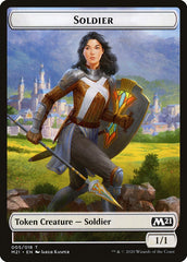 Knight // Soldier Double-Sided Token [Core Set 2021 Tokens] | Pandora's Boox