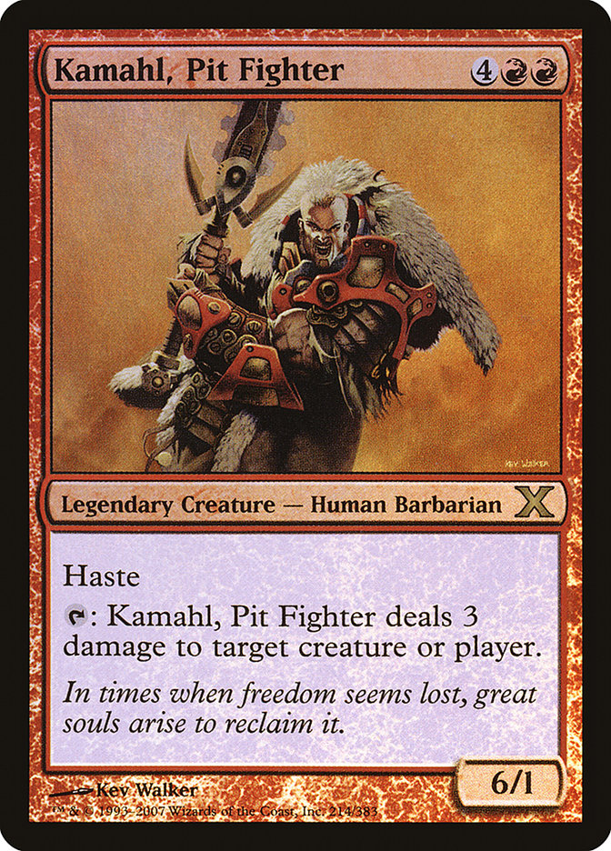 Kamahl, Pit Fighter (Premium Foil) [Tenth Edition] | Pandora's Boox