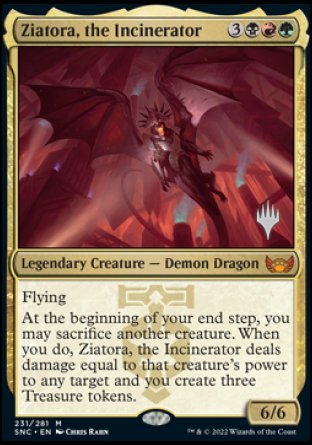 Ziatora, the Incinerator (Promo Pack) [Streets of New Capenna Promos] | Pandora's Boox