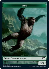 Ape // Elemental Double-Sided Token [Double Masters Tokens] | Pandora's Boox